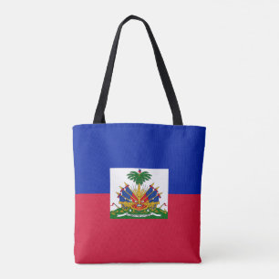 Haiti flagga tygkasse