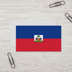 Haiti flagga visitkort