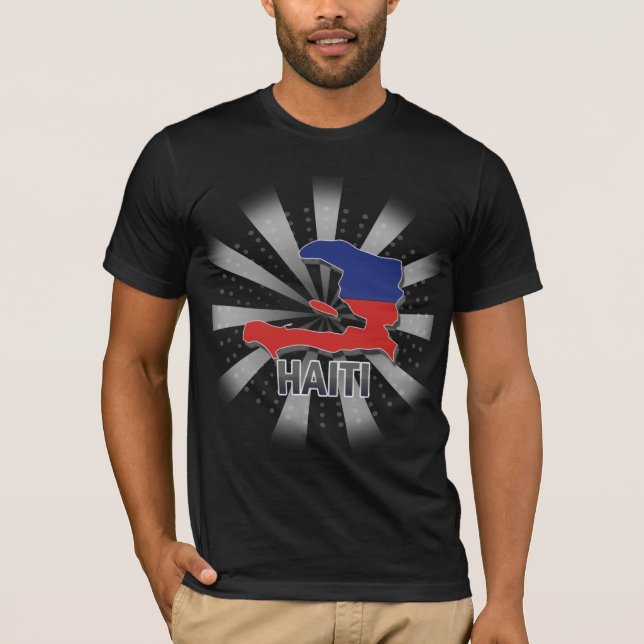 Haiti flaggakarta 2,0 tee shirt (Framsida)