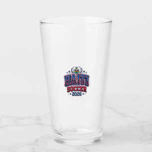 Haiti Fotboll 2026 Fotboll Fet Land Typografi C Glaskopp