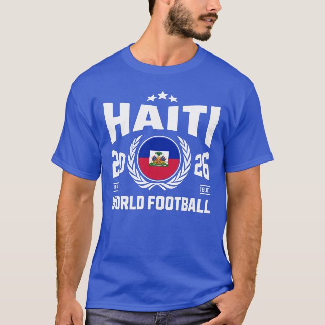 Haiti Fotboll 2026 T Shirt (Framsida)