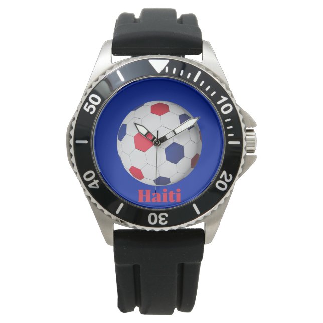 Haiti Fotboll Armbandsur (Framsida)