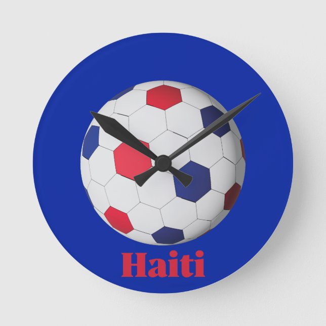 Haiti Fotboll Rund Klocka (Framsida)