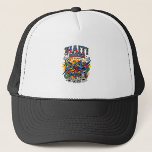 Haiti Fotboll Skelett Anfallare Nationer Affisch S Keps