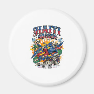 Haiti Fotboll Skelett Anfallare Nationer Affisch S Magnet