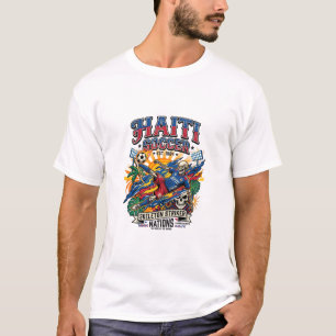 Haiti Fotboll Skelett Anfallare Nationer Affisch S T Shirt