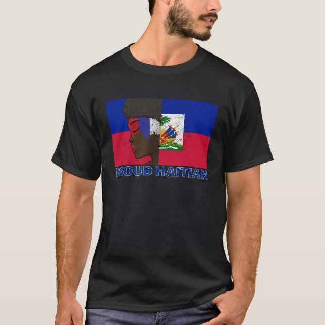 Haiti Haitian Flag Day Proud Woman Ayiti Girl  11 T Shirt (Framsida)