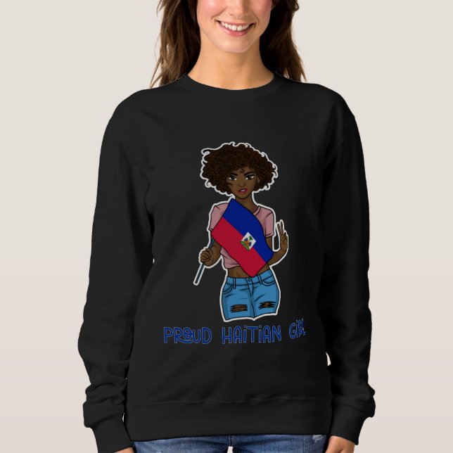 Haiti Haitian Flag Day Proud Woman Ayiti Girl  21 T Shirt (Framsida)