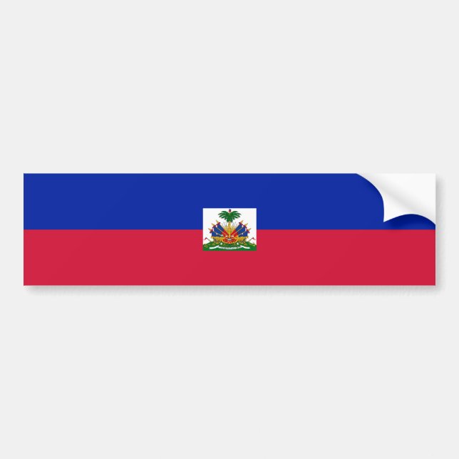 Haiti/haitier flagga bildekal (Framsidan)