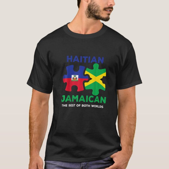 Haiti Haitis Amerika Jamaica Västindien Combo Mixe T Shirt (Framsida)