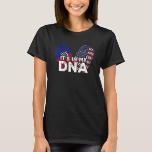 Haiti Haitis Amerika USA Combo Mixed DNA Fingerpr T Shirt
