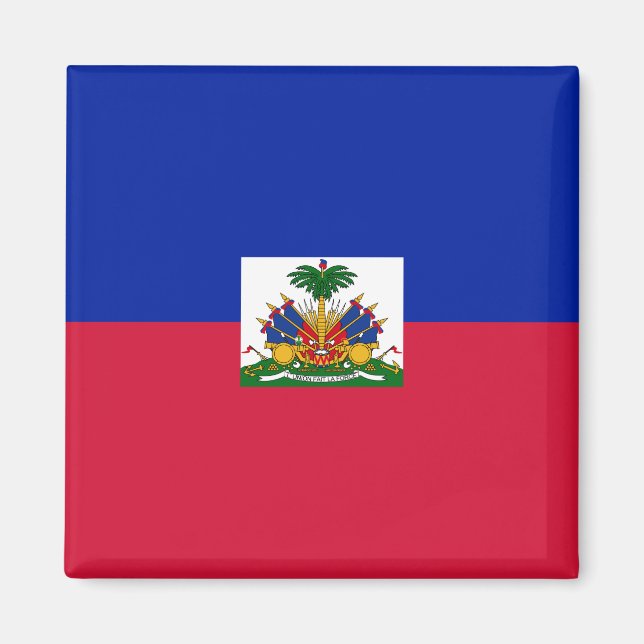 Haiti (Haitis) Flagga Magnet (Framsidan)