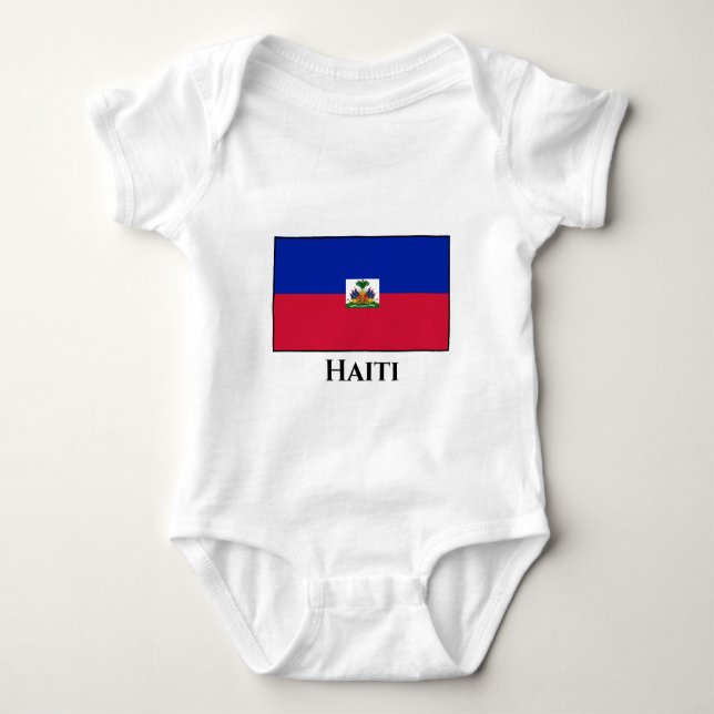 Haiti (Haitis) Flagga T Shirt (Framsida)
