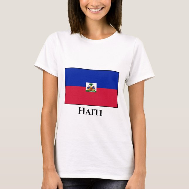 Haiti (Haitis) Flagga T Shirt (Framsida)