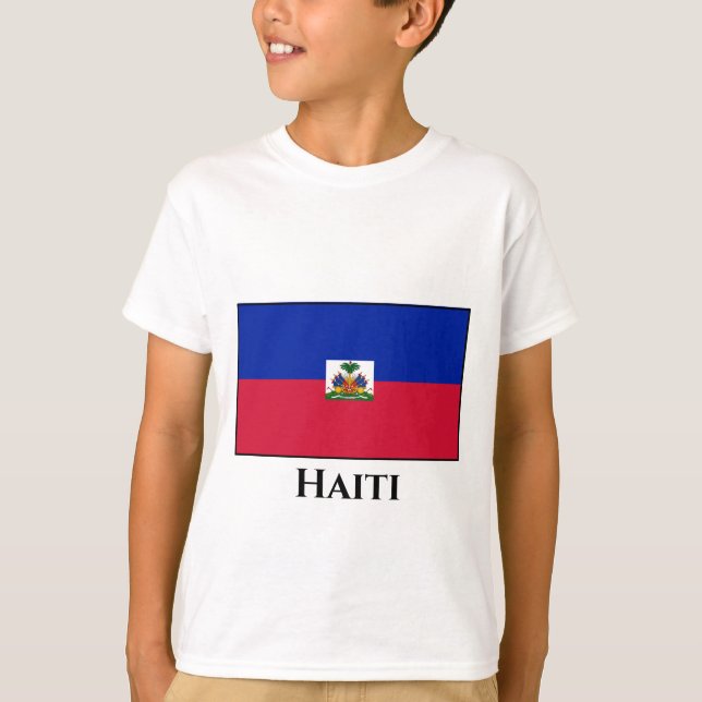 Haiti (Haitis) Flagga T Shirt (Framsida)