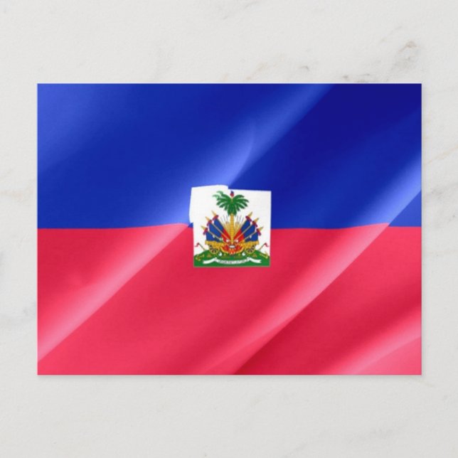 Haiti - Haitis flagga - Vykort (Framsida)