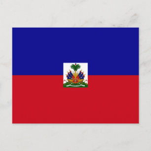 Haiti - Haitis flagga - Vykort