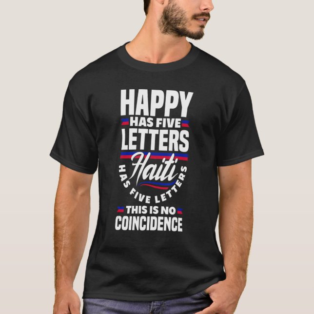 Haiti Haitis Haiti Flagga T Shirt (Framsida)