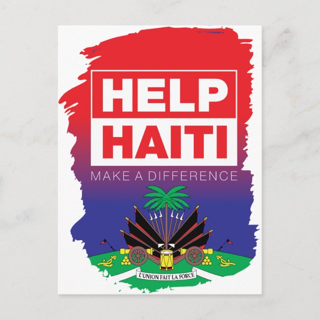 Haiti_Hjälp Vykort (Framsida)