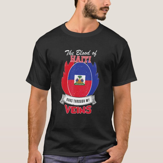 Haiti i mina ådror t shirt (Framsida)