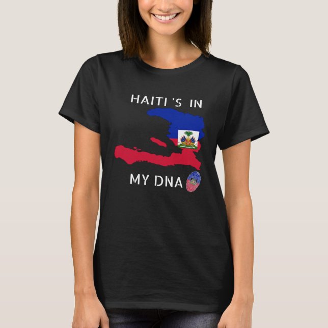 Haiti Is In My DNA Haitian flag day Pride Haiti T Shirt (Framsida)
