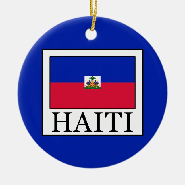 Haiti Julgransprydnad Keramik (Framsidan)