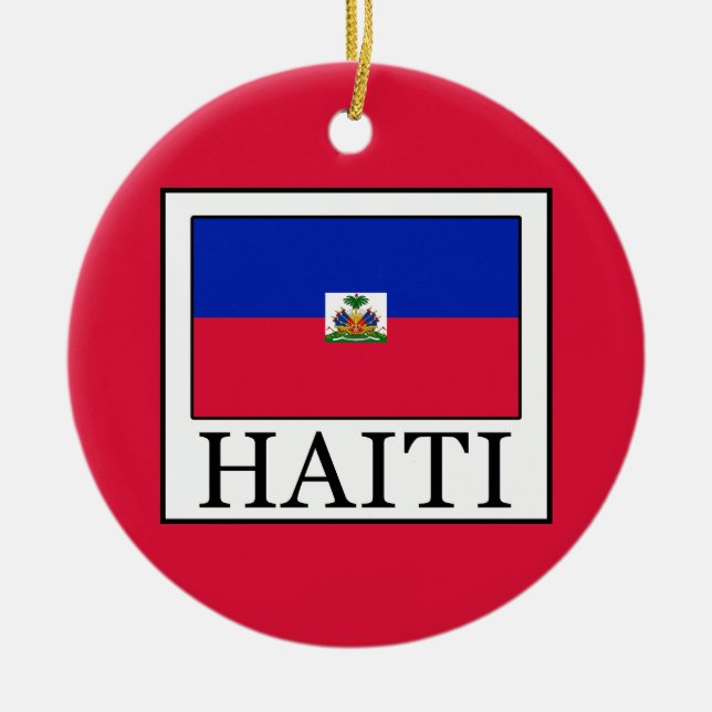 Haiti Julgransprydnad Keramik (Framsidan)