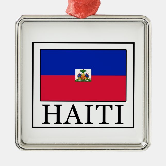 Haiti Julgransprydnad Metall (Framsidan)