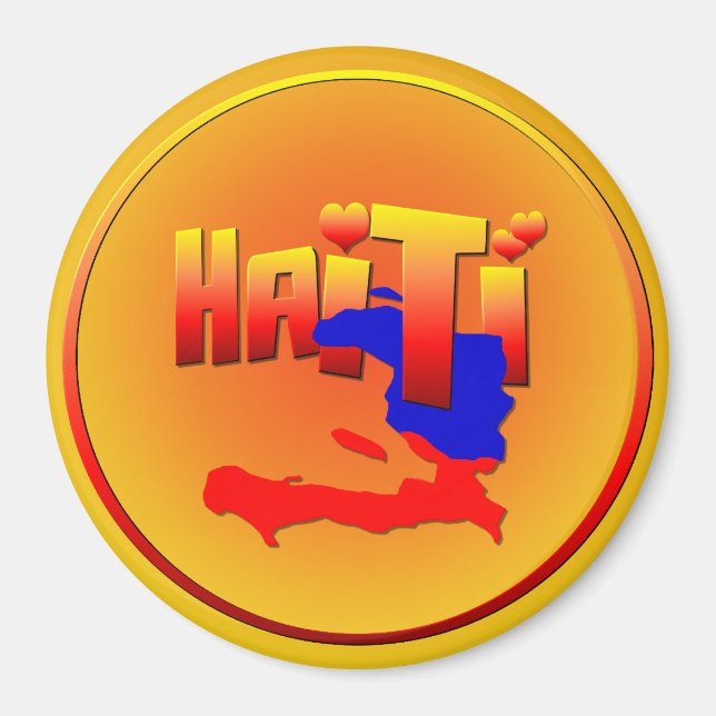 HAITI KÄRLEK Magnet (Framsidan)