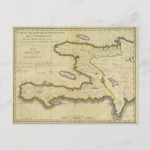 Haiti karta 1814 av Mathew Carey Inbjudningar
