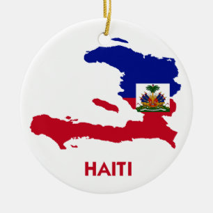 HAITI KARTA JULGRANSPRYDNAD KERAMIK