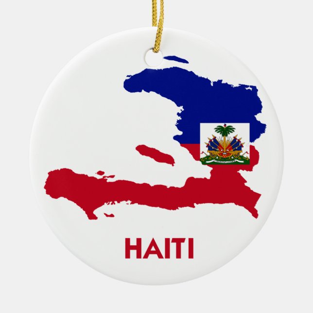 HAITI KARTA JULGRANSPRYDNAD KERAMIK (Framsidan)
