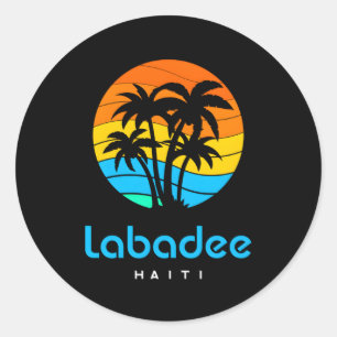 Haiti Labadee Runt Klistermärke