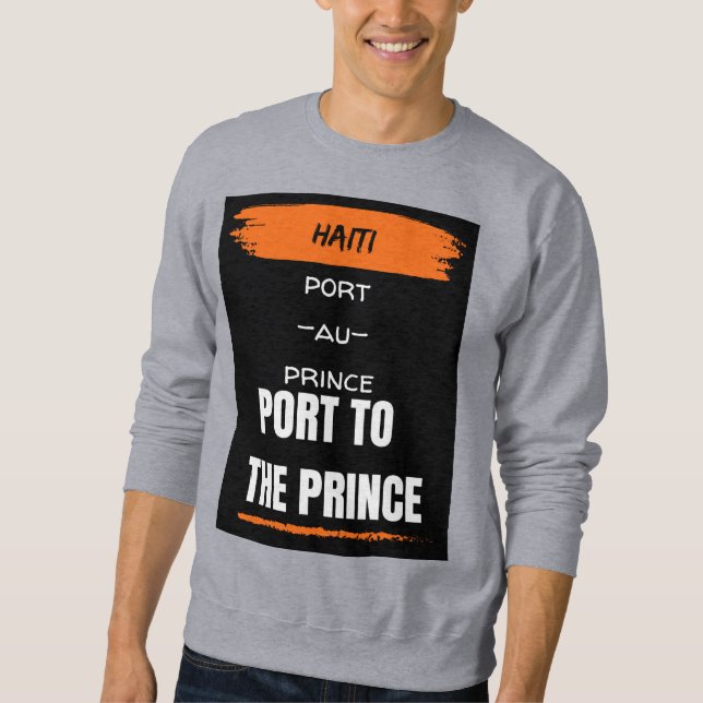 Haiti Lång Ärmad Tröja (Framsida)
