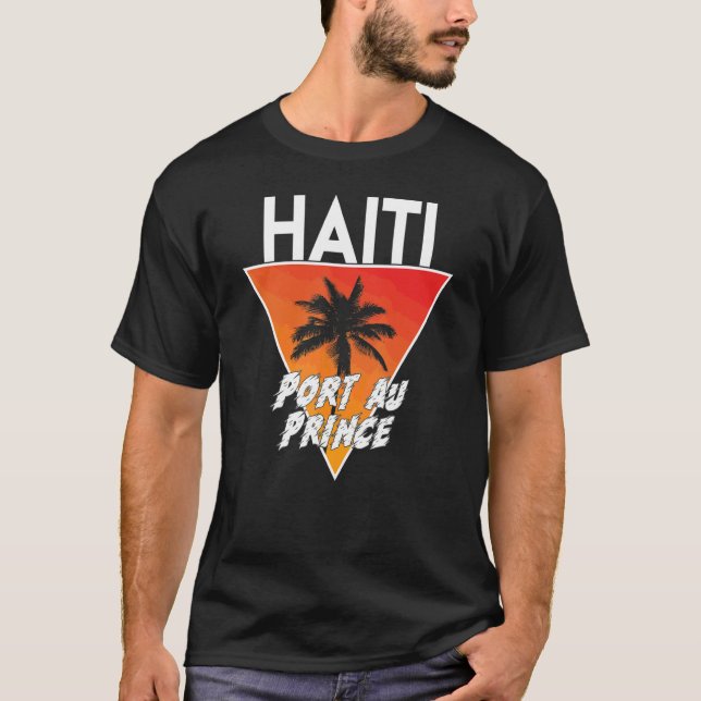 Haiti Med Soliga Färger T Shirt (Framsida)
