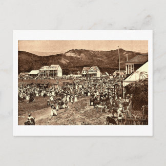 Haiti, Port au Prince Marknad Vintage vykort