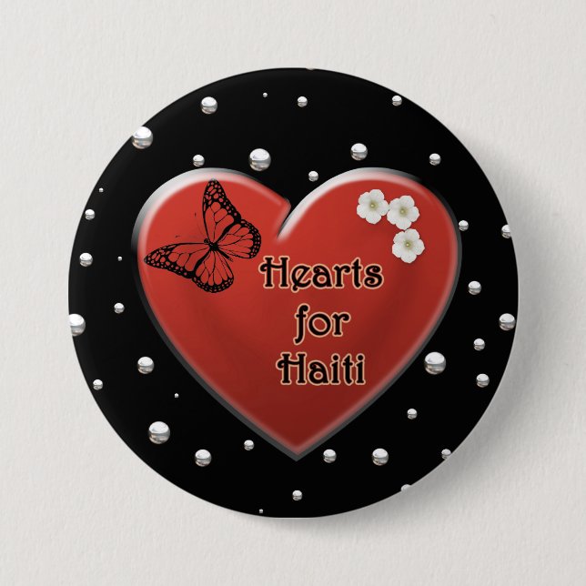 Haiti Relief Valentine Buttons Knapp (Framsida)