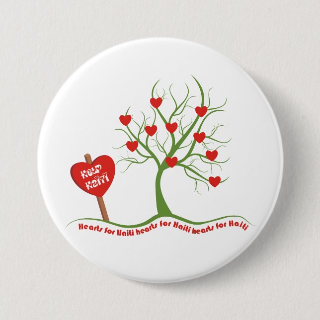 Haiti Relief Valentine Buttons Knapp (Framsida)