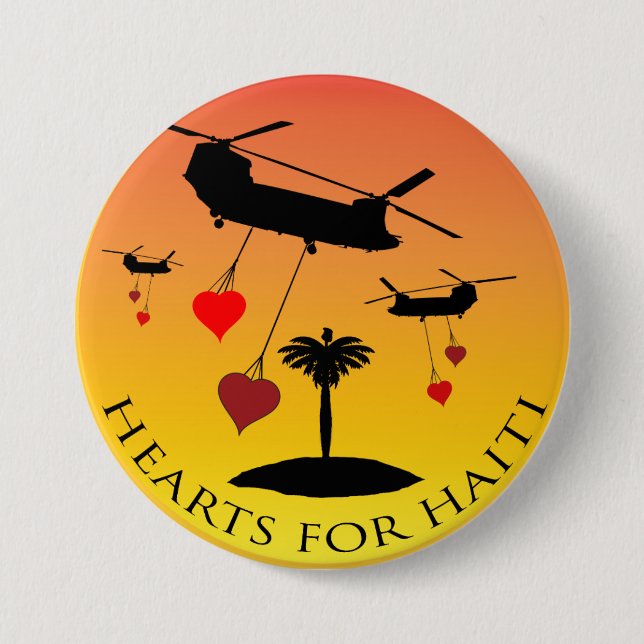 Haiti Relief Valentine Buttons Knapp (Framsida)
