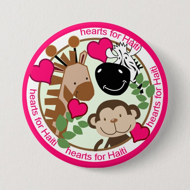 Haiti Relief Valentine Buttons Knapp (Framsida)