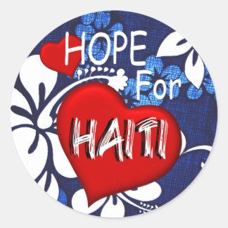Haiti Relief Valentine Stickers Runt Klistermärke