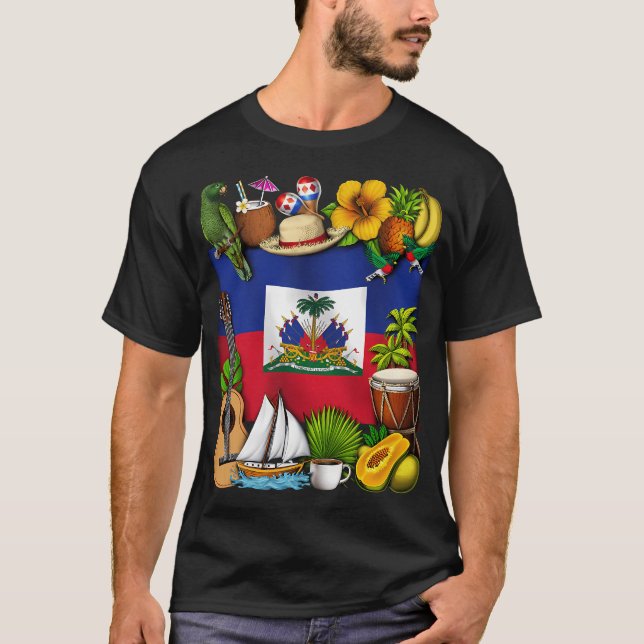 Haiti rötter t shirt (Framsida)