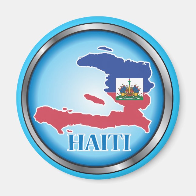 Haiti Round Button.ai Magnet (Framsidan)