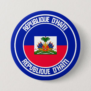 Haiti Round Emblem Knapp