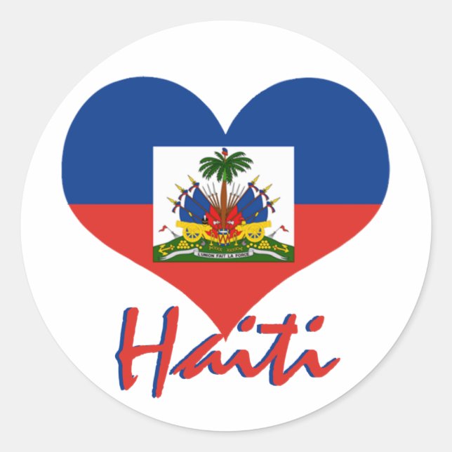 Haiti Runt Klistermärke (Framsida)