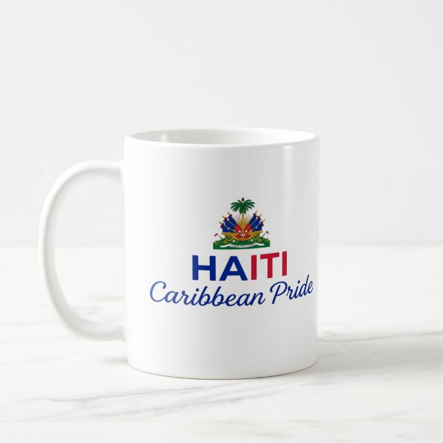 Haiti Statsvapen | Vardaglig Stolthet Kaffemugg (Vänster)