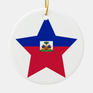 Haiti stjärna julgransprydnad keramik