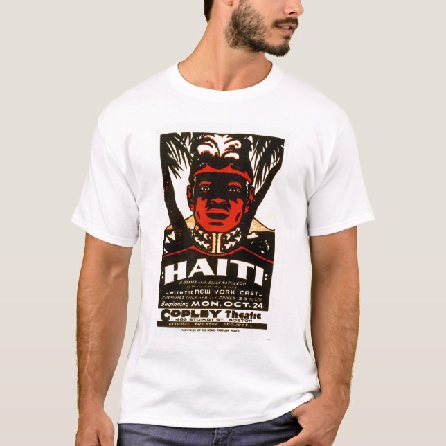 Haiti svart Napoleon 1938 WPA Tee (Framsida)