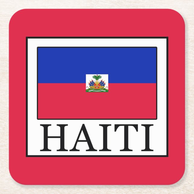 Haiti Underlägg Papper Kvadrat (Framsidan)