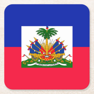 Haiti Underlägg Papper Kvadrat